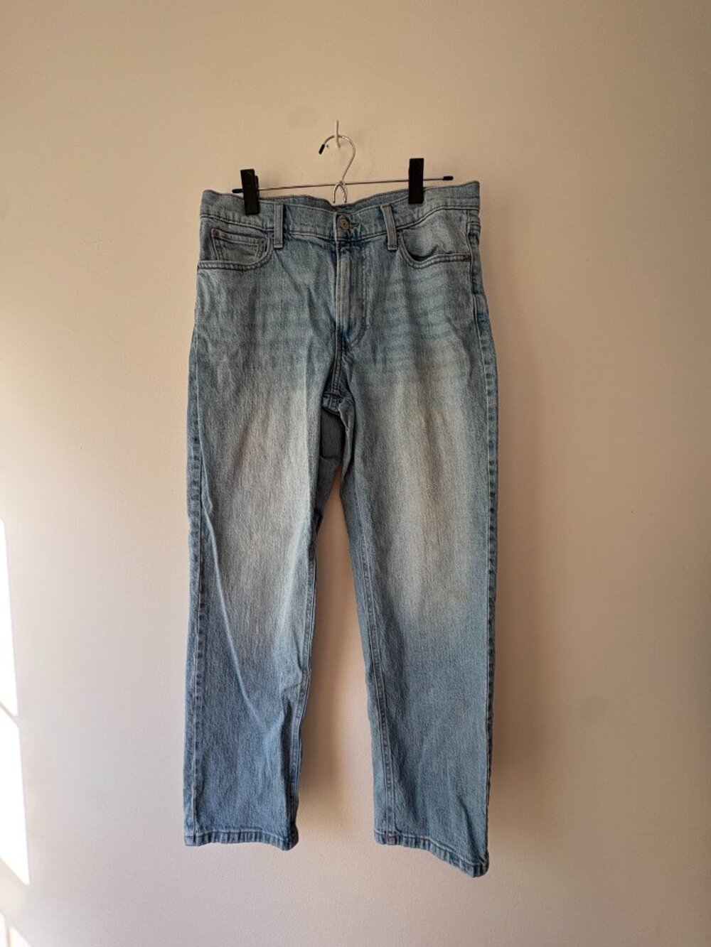 Lucky Brand Light Wash Distressed Straight Leg Stretch Jeans Size 6 / 28 R